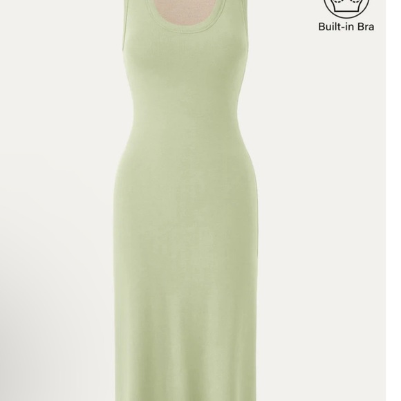 OGL Women's Midi Dress in Light Green - Picture 1 of 6